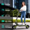 Trottinette Électrique GOKEEP F5 – 52V 20Ah, 4x250W, 70 km d’Autonomie | Tout-Terrain IPX5