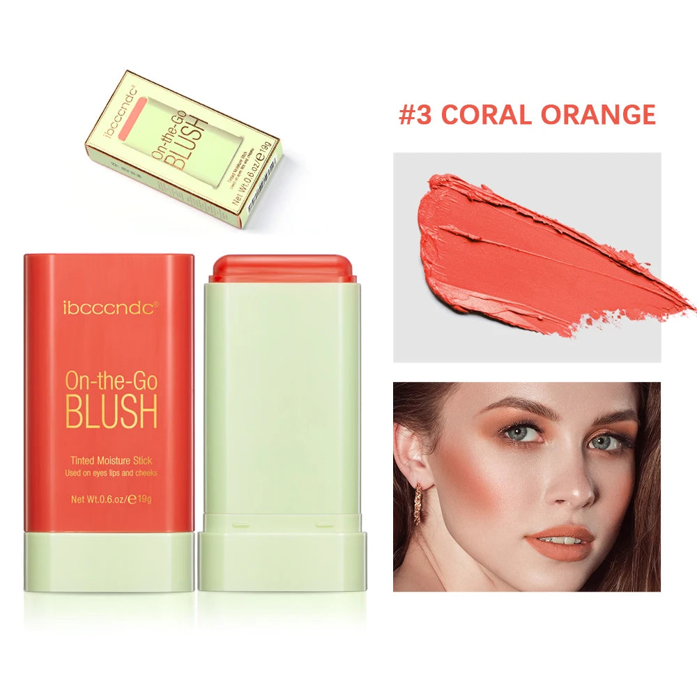 Blush Stick Crème Multi-Usage 19g — Joues, Lèvres & Yeux | Waterproof Longue Durée