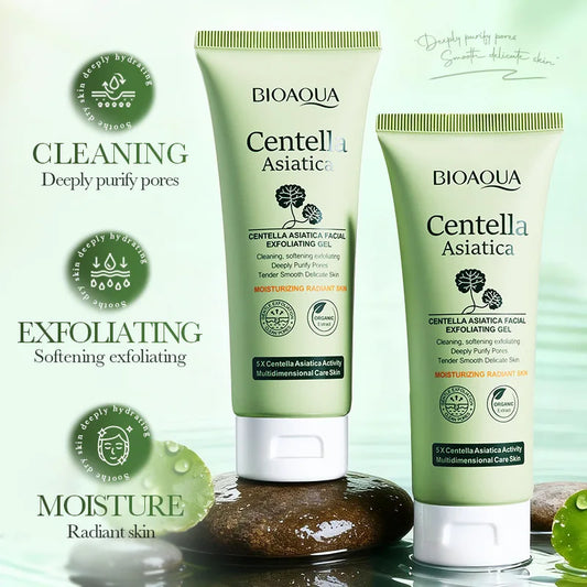 BIOAQUA Asiatic Centella Facial Exfoliating Gel Remove Dead Skin Moisturizing Anti-Aging Face Exfoliator Facial Exfoliate Cream