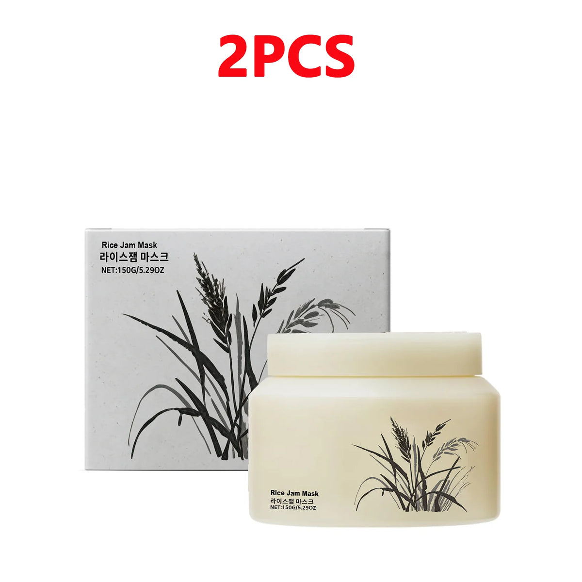 Masque Confiture de Riz Coréen 150g – Nettoyage Profond, Hydratation & Teint Lumineux