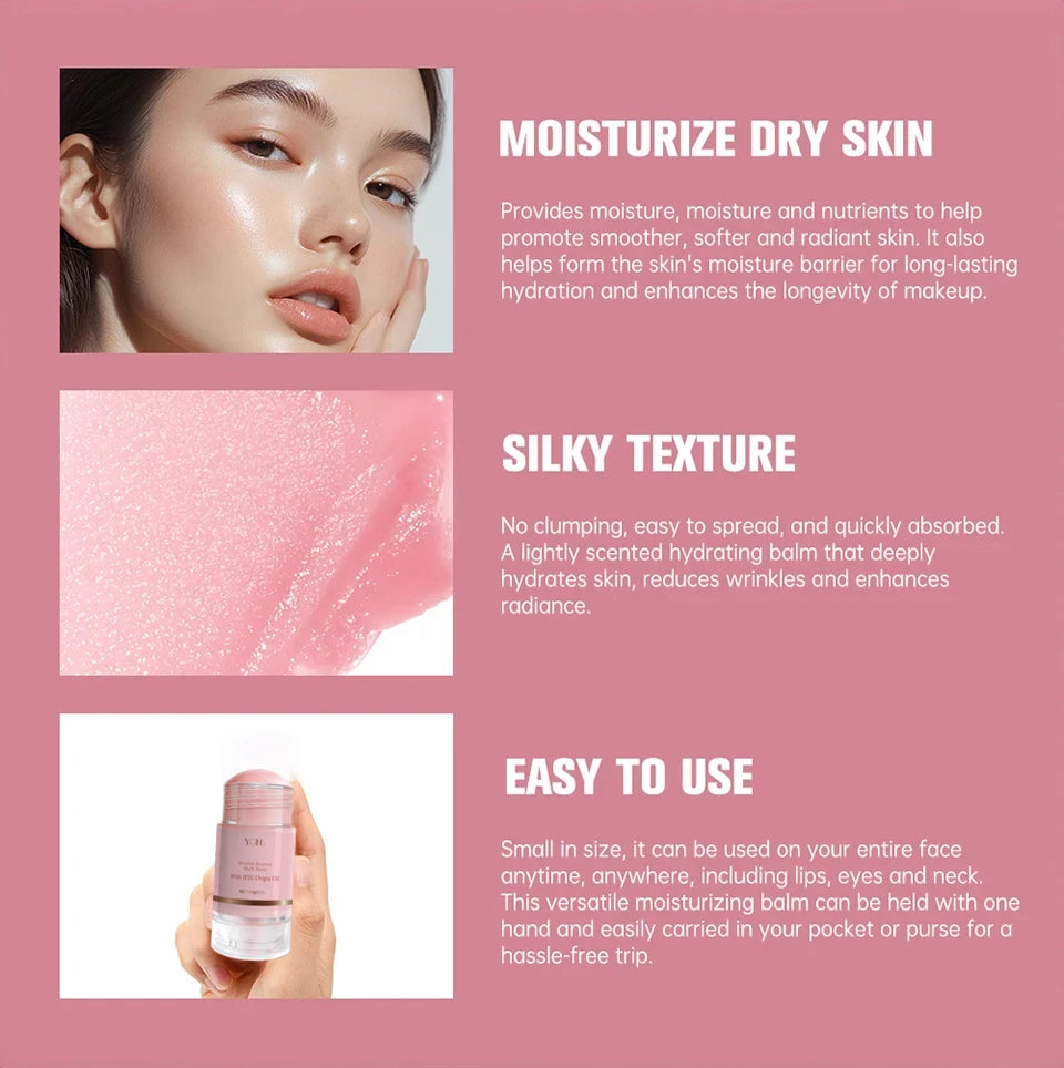 Stick Essence Hydratant Rose 50g – Soin Multifonction, Anti-Taches & Base Maquillage Style Coréen