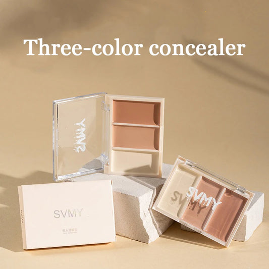 Palette Correcteur Crème 3 Couleurs – Anti-Cernes, Couvrance Totale & Fini Naturel