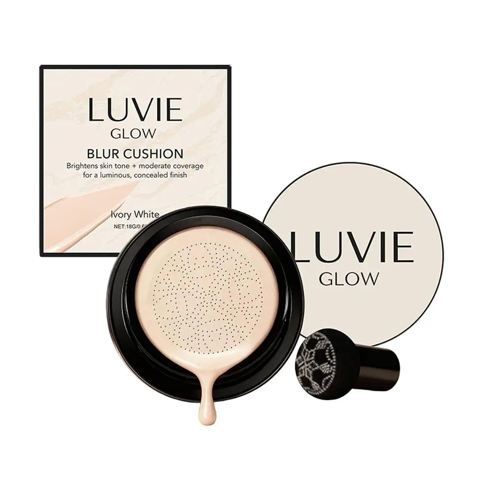 Glow Foundation Mushroom Head Air Cushion CC BB Cream Full Coverage Makeup Foundation Long Lasting Hydrating Even Skin Tone