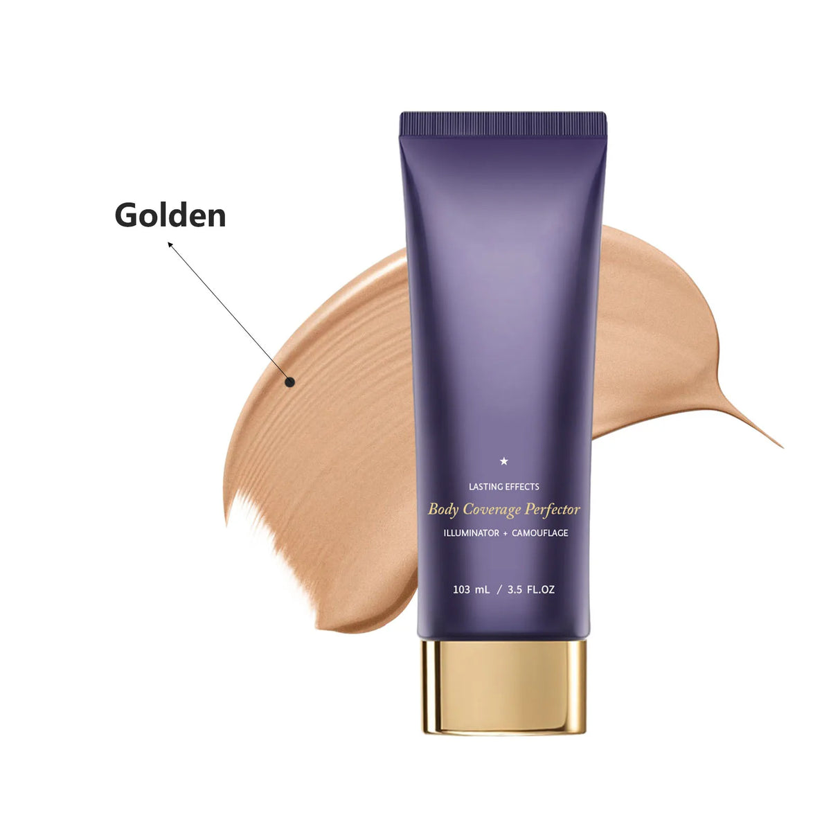 Fond de Teint Corps Waterproof 103ml - Teintes Naturel/Chaud/Profond/Doré | Correcteur Haute Couvrance Visage, Bras & Jambes