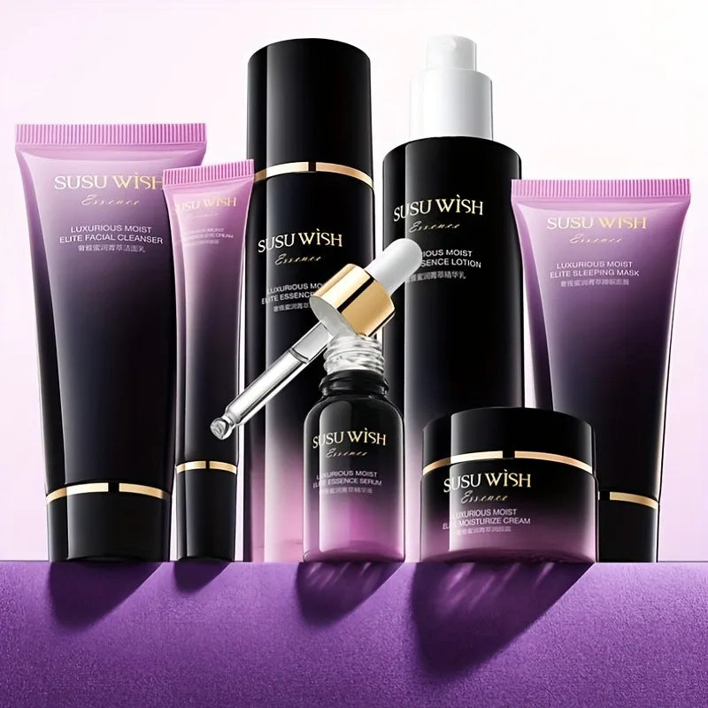 Coffret Soin Visage Luxueux 9 Pièces – Niacinamide & Centella Asiatica