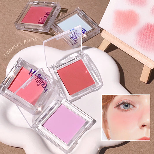 Blush Poudre Monochrome HISYI | Illuminant, Matte & Naturel | Certifié CPNP