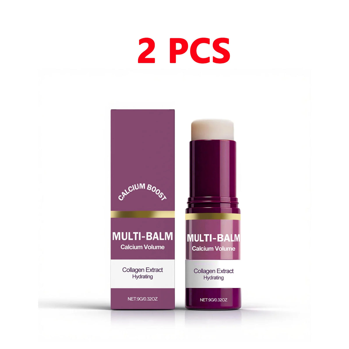Stick Baume Multi-Usage Calcium & Collagène – Hydratant, Raffermissant & Base Maquillage