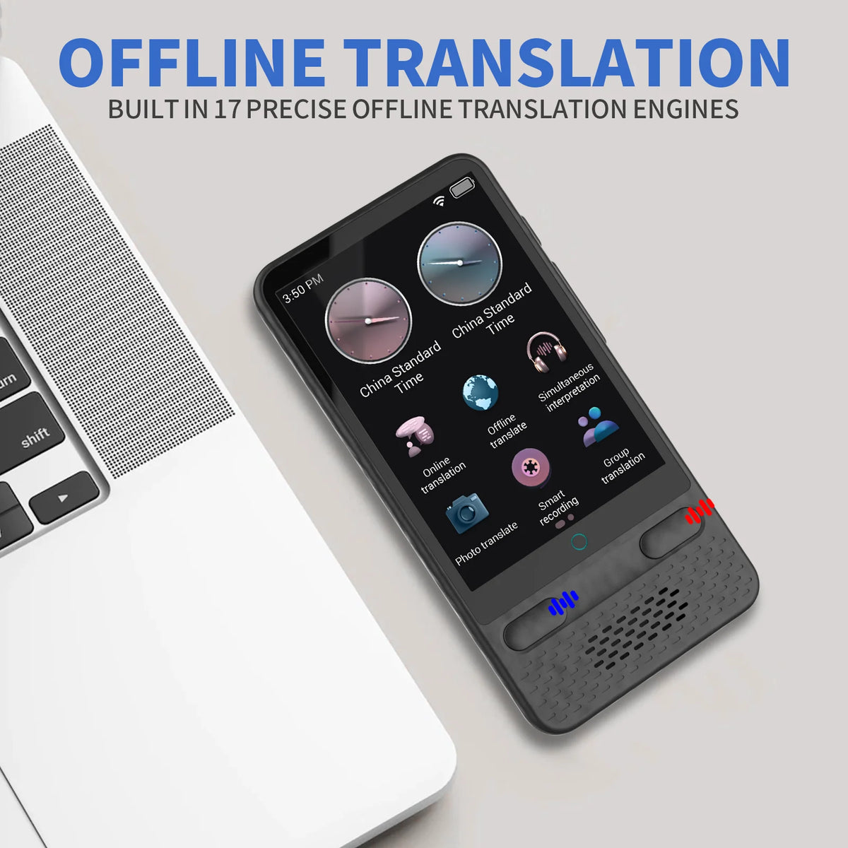 Traducteur Vocal Boeleo S85 – 138 Langues, ChatGPT, Photo & Interprétation | Écran 3,54"