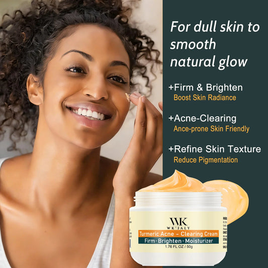 Crème Visage WK JALY au Curcuma – Anti‑Acné, Anti‑Taches & Éclat du Teint