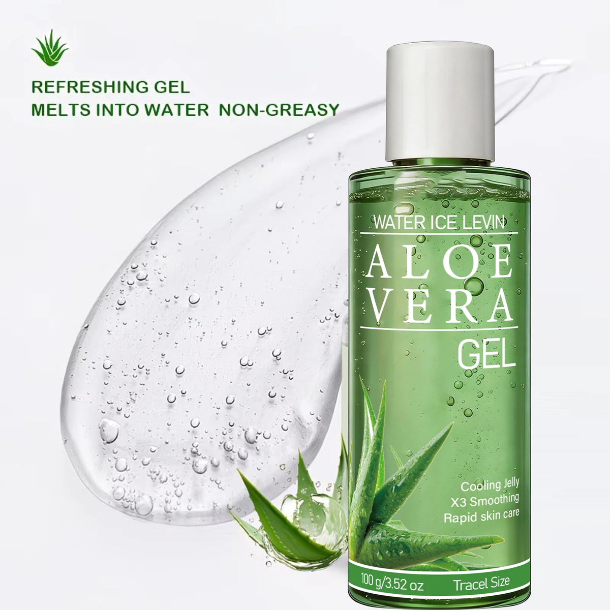 Aloe Vera Gel with Hyaluronic Acid – Intense Hydration & Cooling Effect
