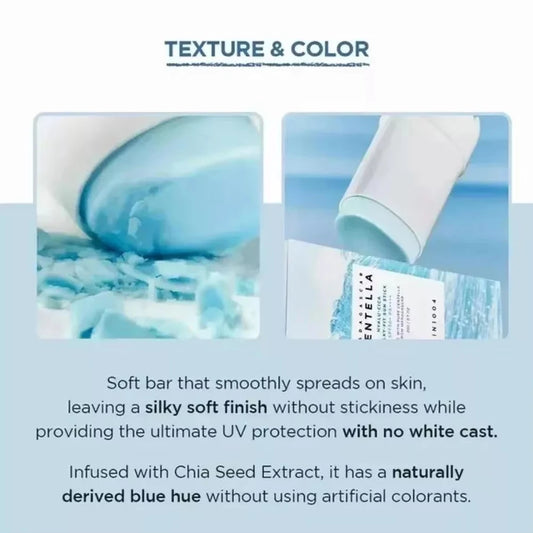 SKIN1004 Stick Solaire Centella Hyalu-Cica SPF50+ 20g – Apaisant, Hydratant & Fini Soyeux