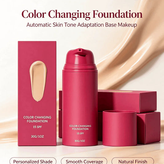 Fond de Teint Correcteur Thermo-Adaptatif 30g – Teint Naturel Éclatant & Longue Tenue