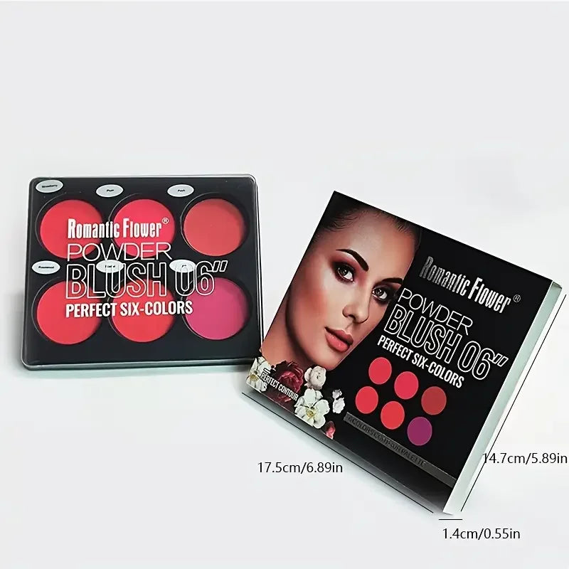 Palette Blush Matte 6 Teintes Grand Format | Contouring & Longue Tenue
