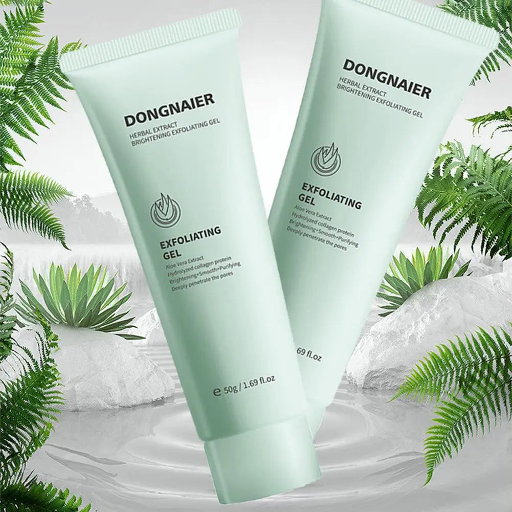 Gel Exfoliant aux Herbes – Éclat, Lissant & Hydratant | Soin Visage 50g