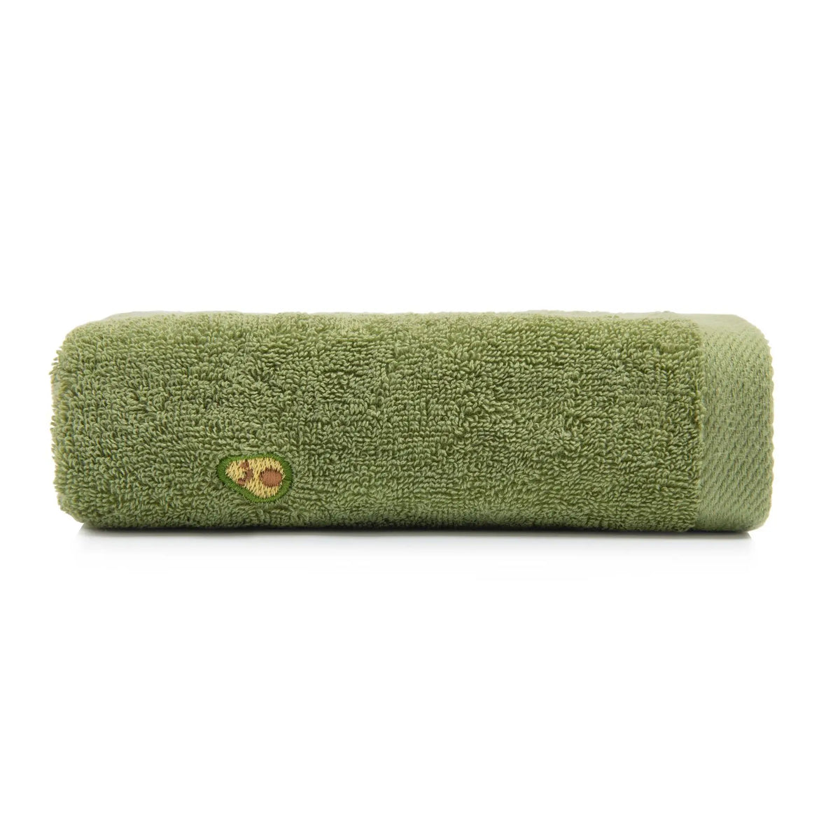 Serviette Visage Coton Motif Avocat 35x75cm – Douce, Absorbante & Lavable en Machine