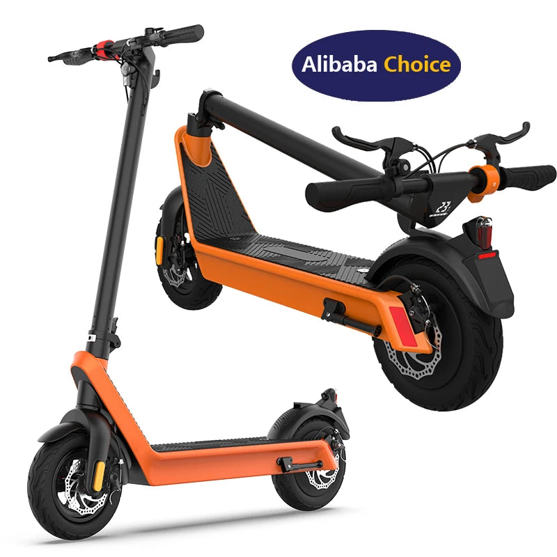 Trottinette Électrique HX X9 – Batterie Amovible 48V 15.6Ah, 100km, 25km/h, Pneus 10" | CE/EEC