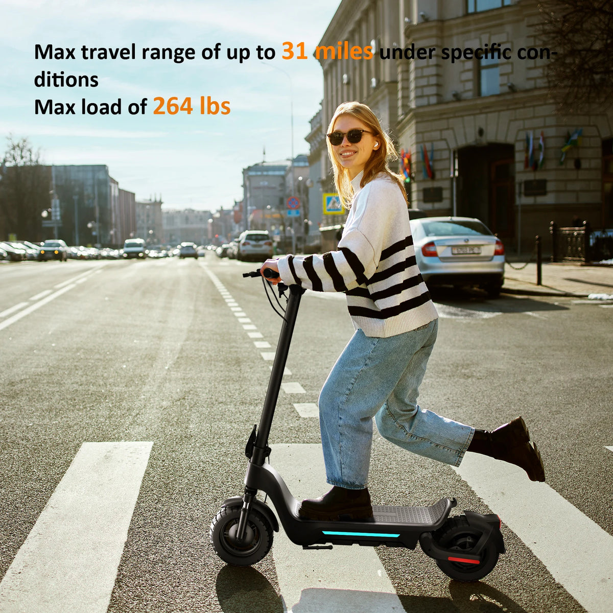 Trottinette Électrique LINKSPORTS 800W 48V 15Ah – Tout-Terrain, Grande Autonomie & Livraison EU