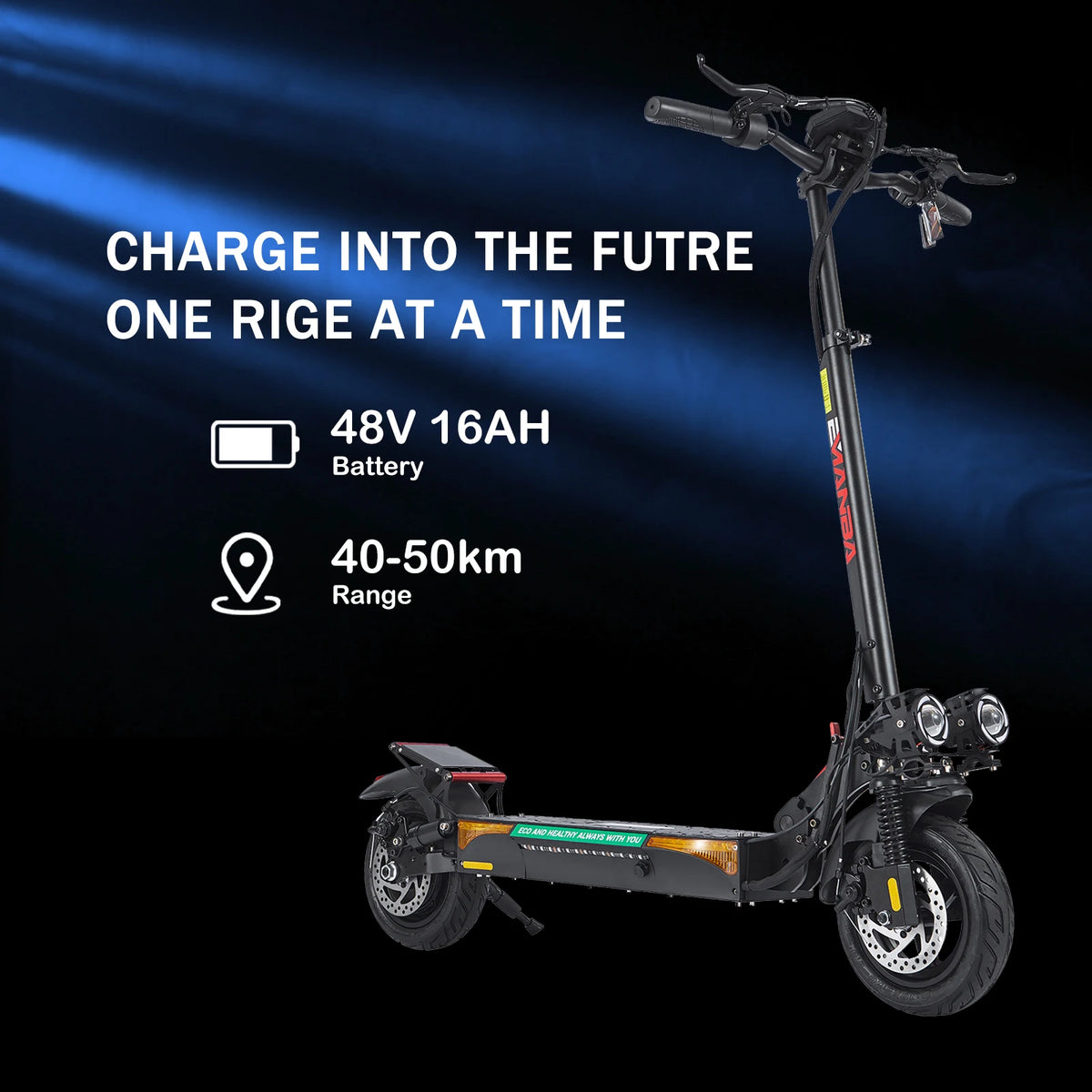 Trottinette Électrique EMANBA L12 Max 800W – 48V 16Ah, Pneus 10", Suspension Intégrale | Stock EU
