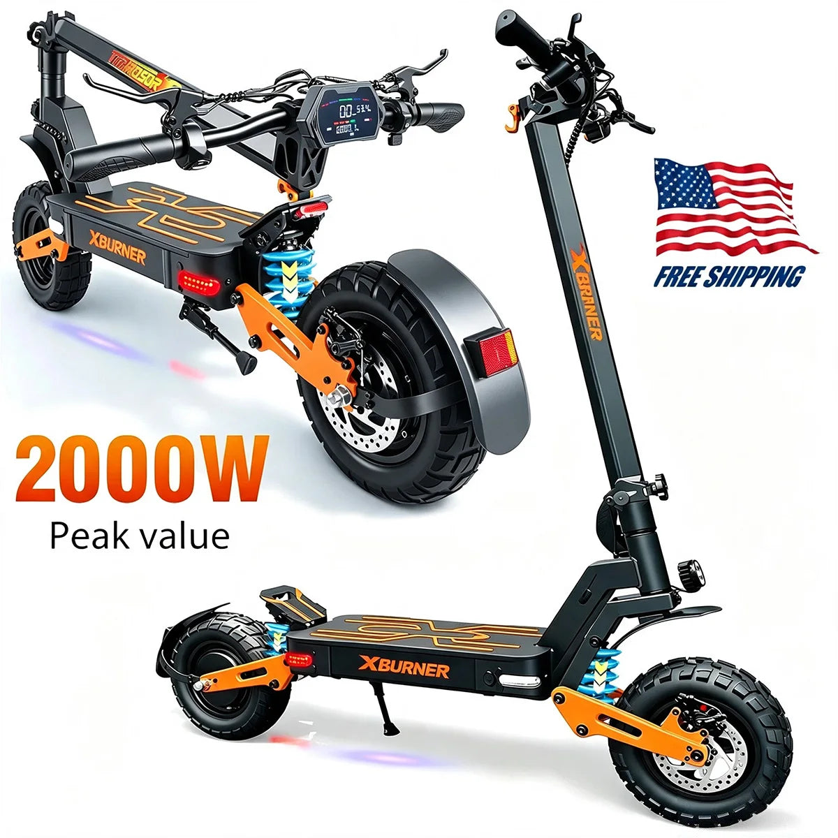 Trottinette Électrique 750W T3 – 48V 25Ah, Suspension Intégrale & Double Frein Disque | CE