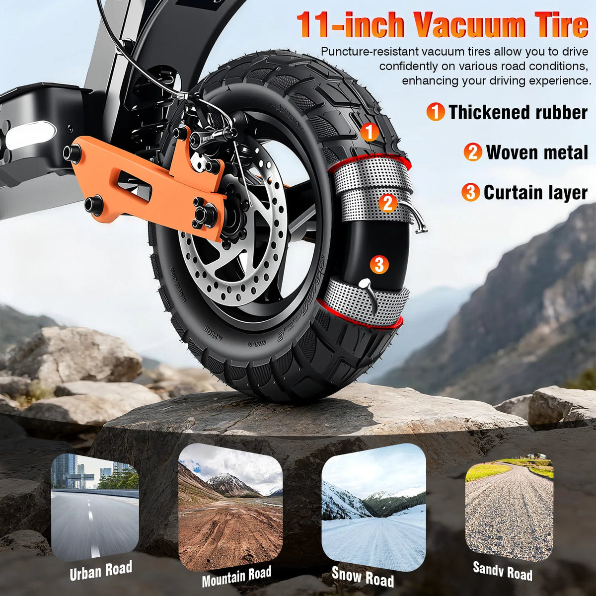 Trottinette Électrique 750W T3 – 48V 25Ah, Suspension Intégrale & Double Frein Disque | CE
