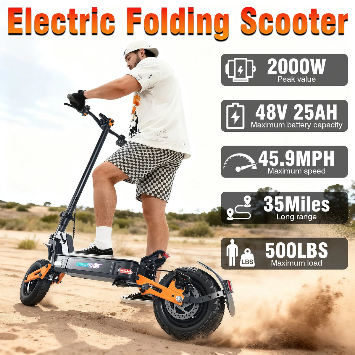 Trottinette Électrique 750W T3 – 48V 25Ah, Suspension Totale, Longue Autonomie | Certifiée CE