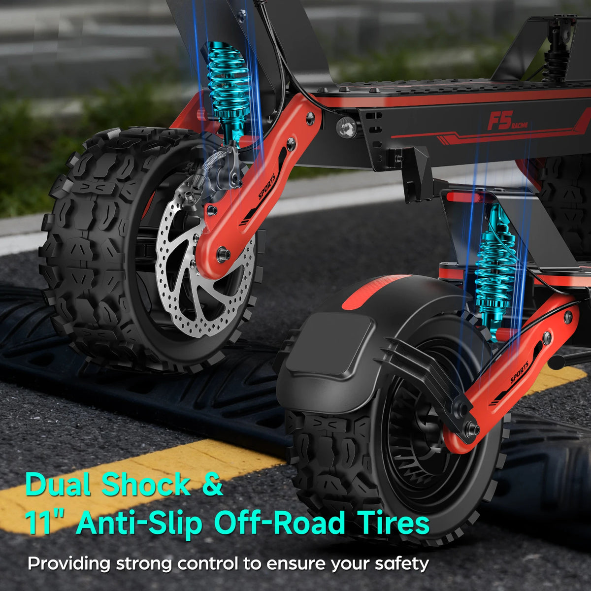 Trottinette Électrique GOKEEP F5 – 52V 20Ah, 4x250W, 70 km d’Autonomie | Tout-Terrain IPX5