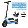 Trottinette Électrique HX X9 – Repliable, 65–100km, 3 Vitesses, IP54, Batterie Amovible | CE/FCC/RoHS