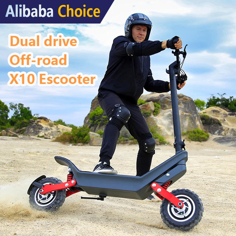 Trottinette Électrique HX Kixin X10 – Double Moteur, 100km, E-ABS, IP54 | CE/FCC/RoHS