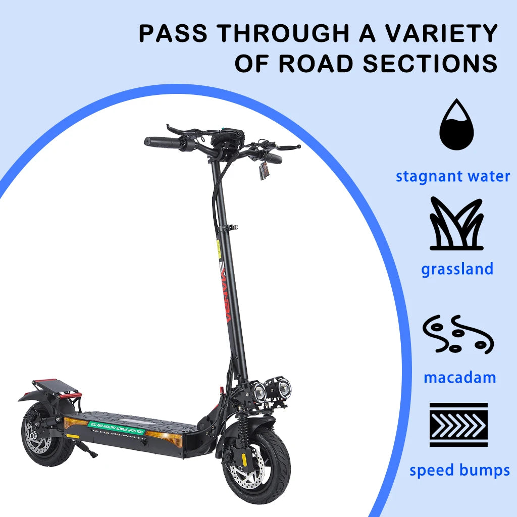 Trottinette Électrique Emanba L12 Ultra – 48V 16Ah, Full Suspension, 50km, Pneus 10" | Stock EU/UK/US