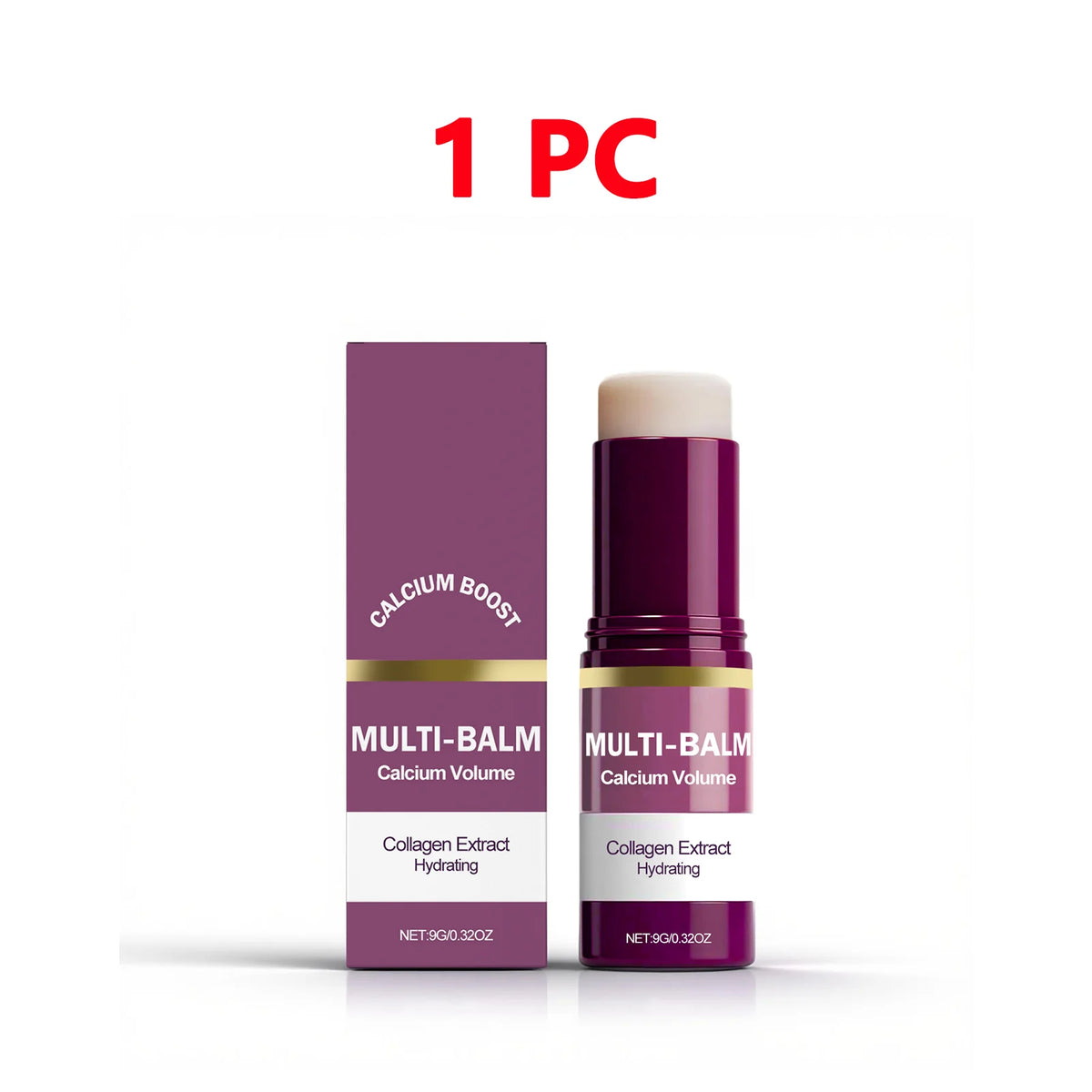 Stick Baume Multi-Usage Calcium & Collagène – Hydratant, Raffermissant & Base Maquillage