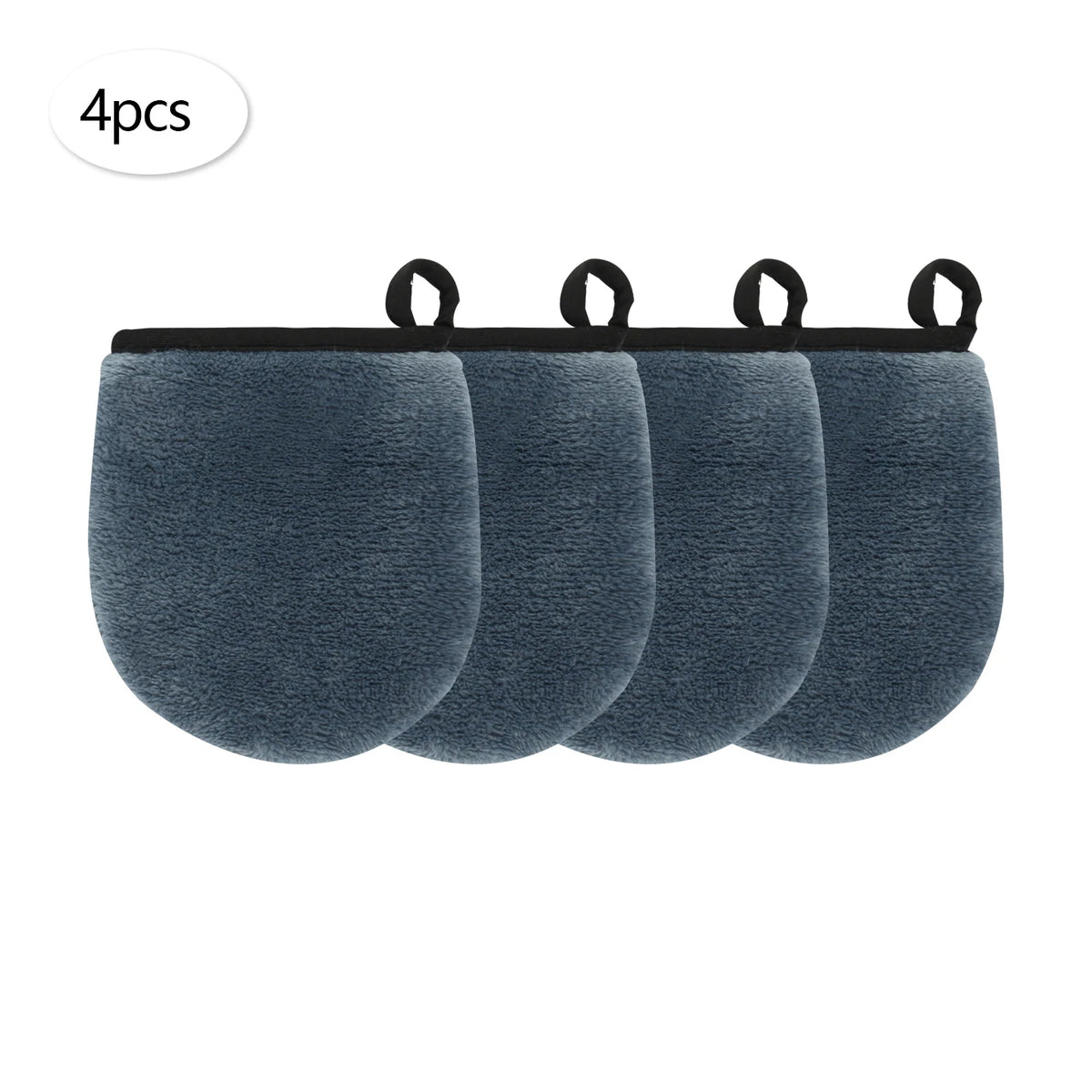 Gants & Carrés Démaquillants Réutilisables – Lot de 2, 4 ou 6 – Tous Types de Peau