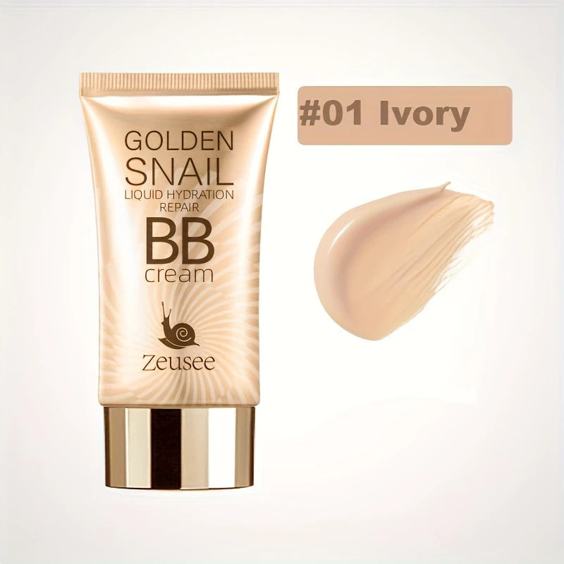 BB Cream Fond de Teint & Primer 3-en-1 – Couvrance Totale, Hydratant & Waterproof