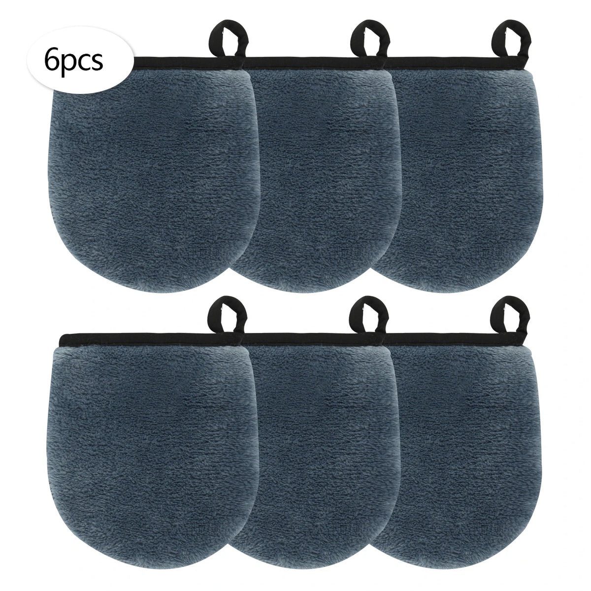 Gants & Carrés Démaquillants Réutilisables – Lot de 2, 4 ou 6 – Tous Types de Peau