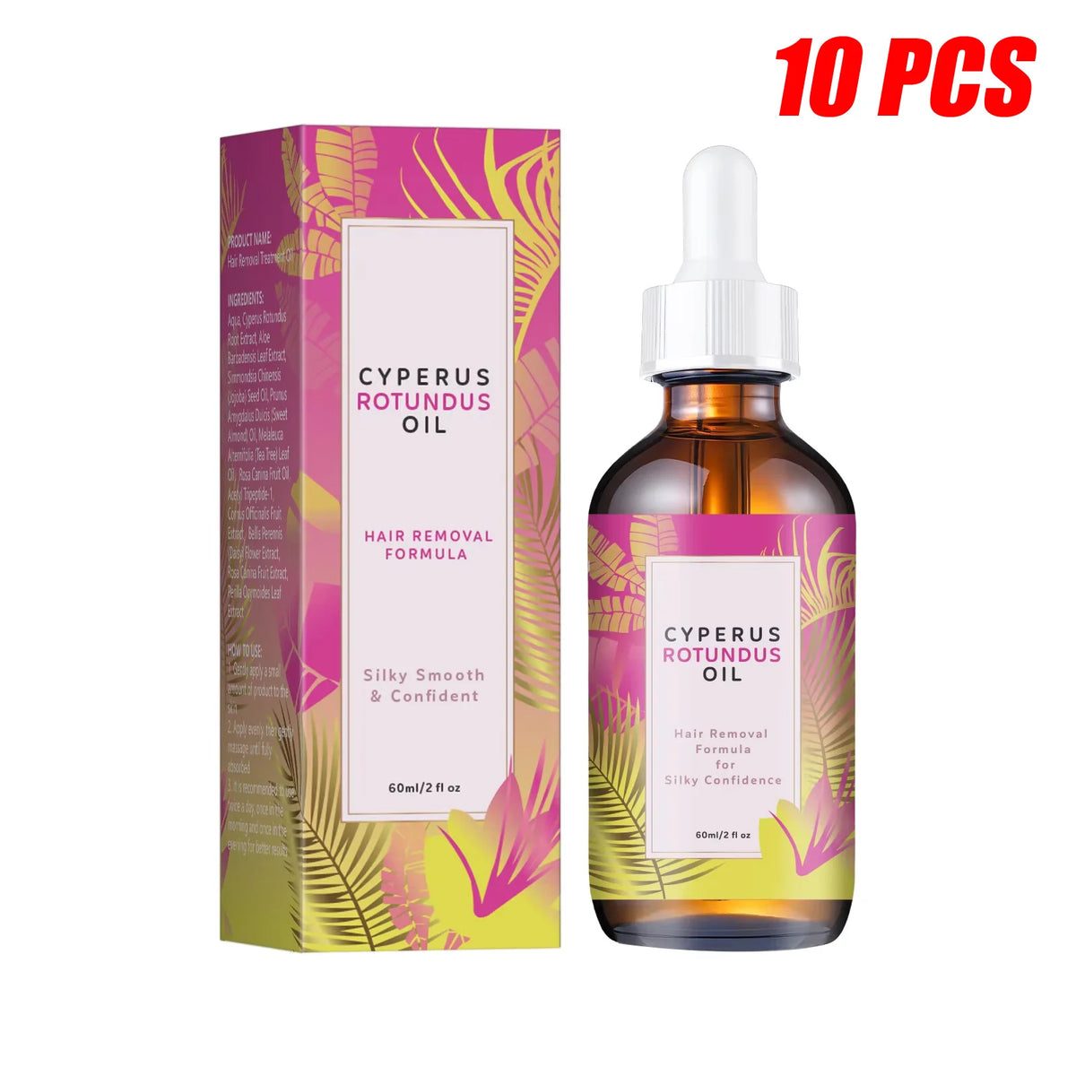 Huile Soin Cheveux & Peau – Jojoba, Amande Douce & Cynodonte | 60ml