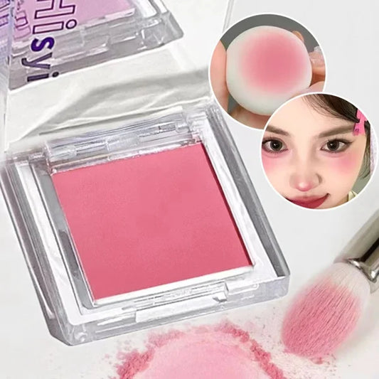 Blush Poudre Monochrome HISYI | Illuminant, Matte & Naturel | Certifié CPNP