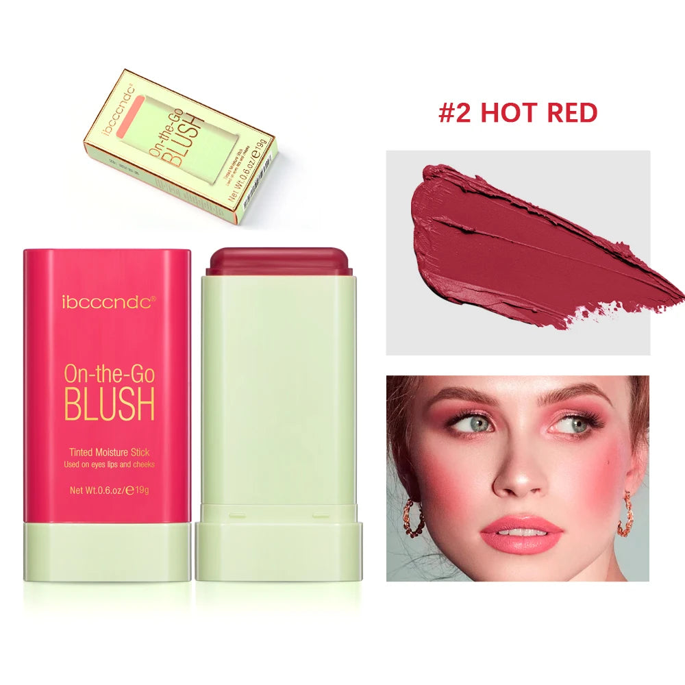 Blush Stick Crème Multi-Usage 19g — Joues, Lèvres & Yeux | Waterproof Longue Durée
