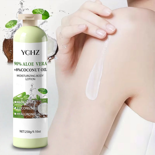 Lait Corps Aloe Vera & Huile de Coco — Hydratant, Nourrissant & Anti-Âge