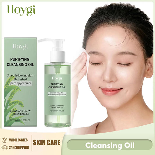 Huile Démaquillante Visage Hoygi – Purifiante, Resserrante des Pores, Douce et Non Irritante – Élimine Points Noirs et Maquillage 100ml
