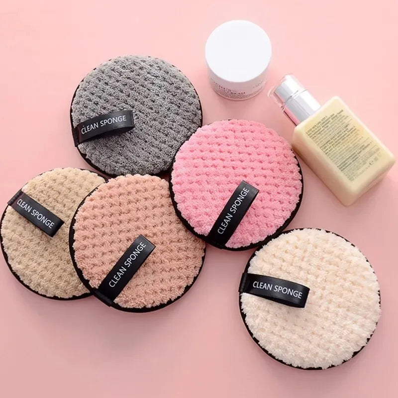 Tampons Démaquillants Microfibre Réutilisables – Lot de 4 | Doux, Lavables & Éco-Responsables