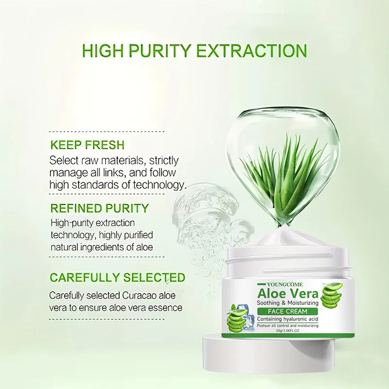 YOUNGCOME Aloe Vera Moisturizing Face Cream – 30g/60g