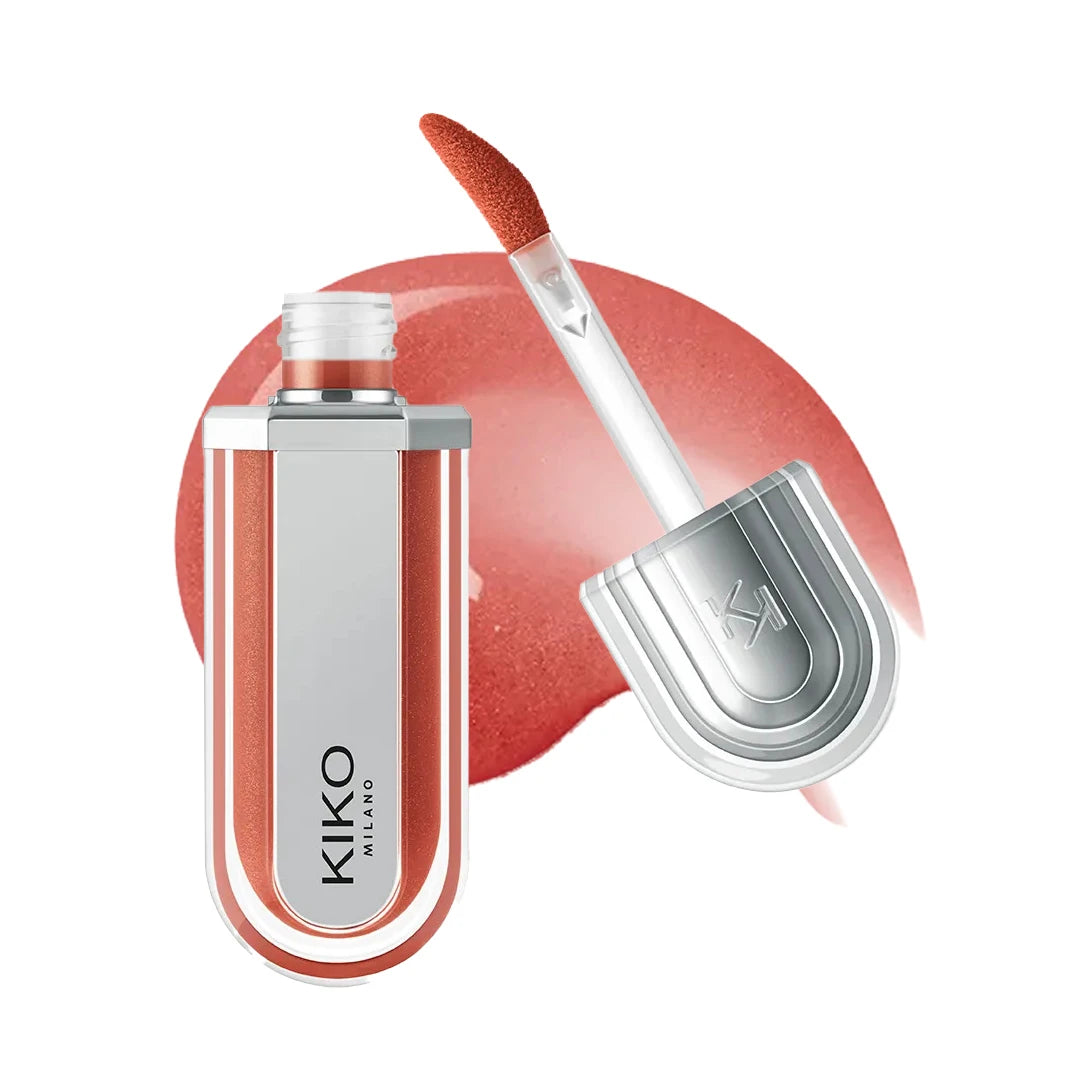 KIKO Milano 3D Ginger Gloss Lèvres Repulpant – Effet Miroir, Volume & Longue Tenue