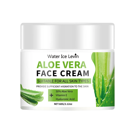 Crème Visage Aloe Vera Hypoallergénique – Acide Hyaluronique & Collagène
