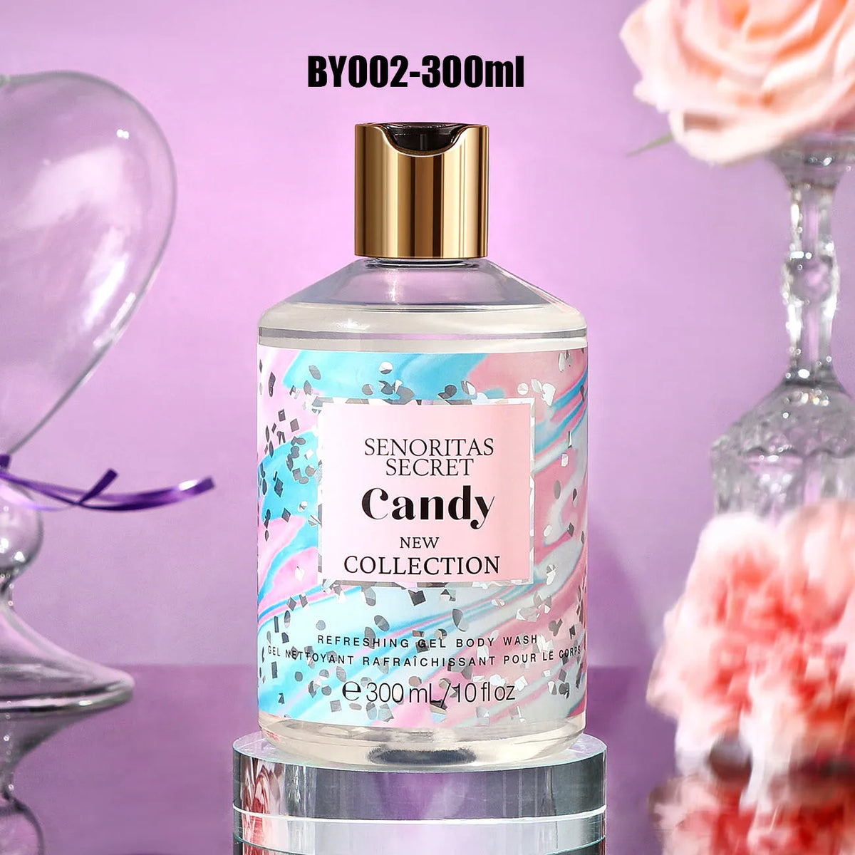 Women's Shower Gel 300ml, Fragrance Shower Gel, Velvet Petals, Water Kiss, Long-lasting Fragrance, Perfumed Shower Gel
