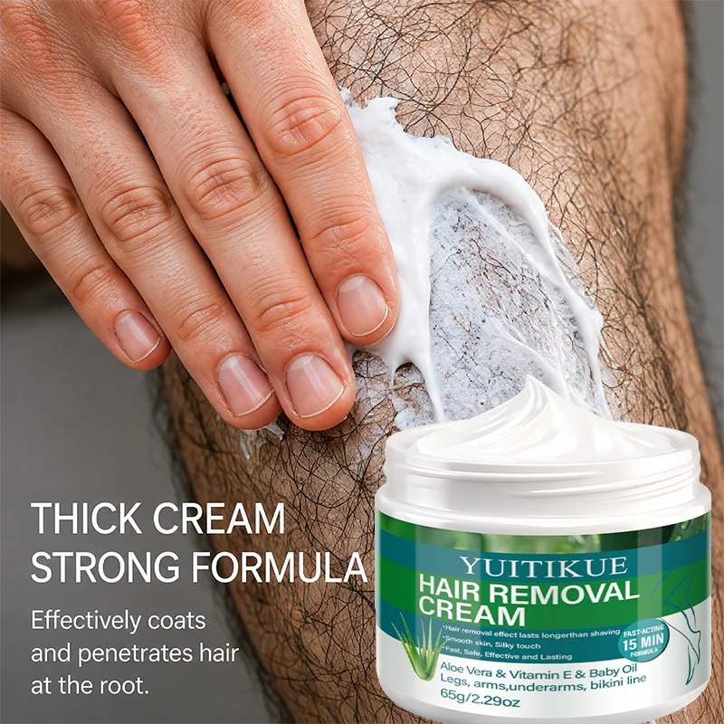 Crème Dépilatoire Aloe Vera & Vitamine E – Action Rapide 15 Min 65g
