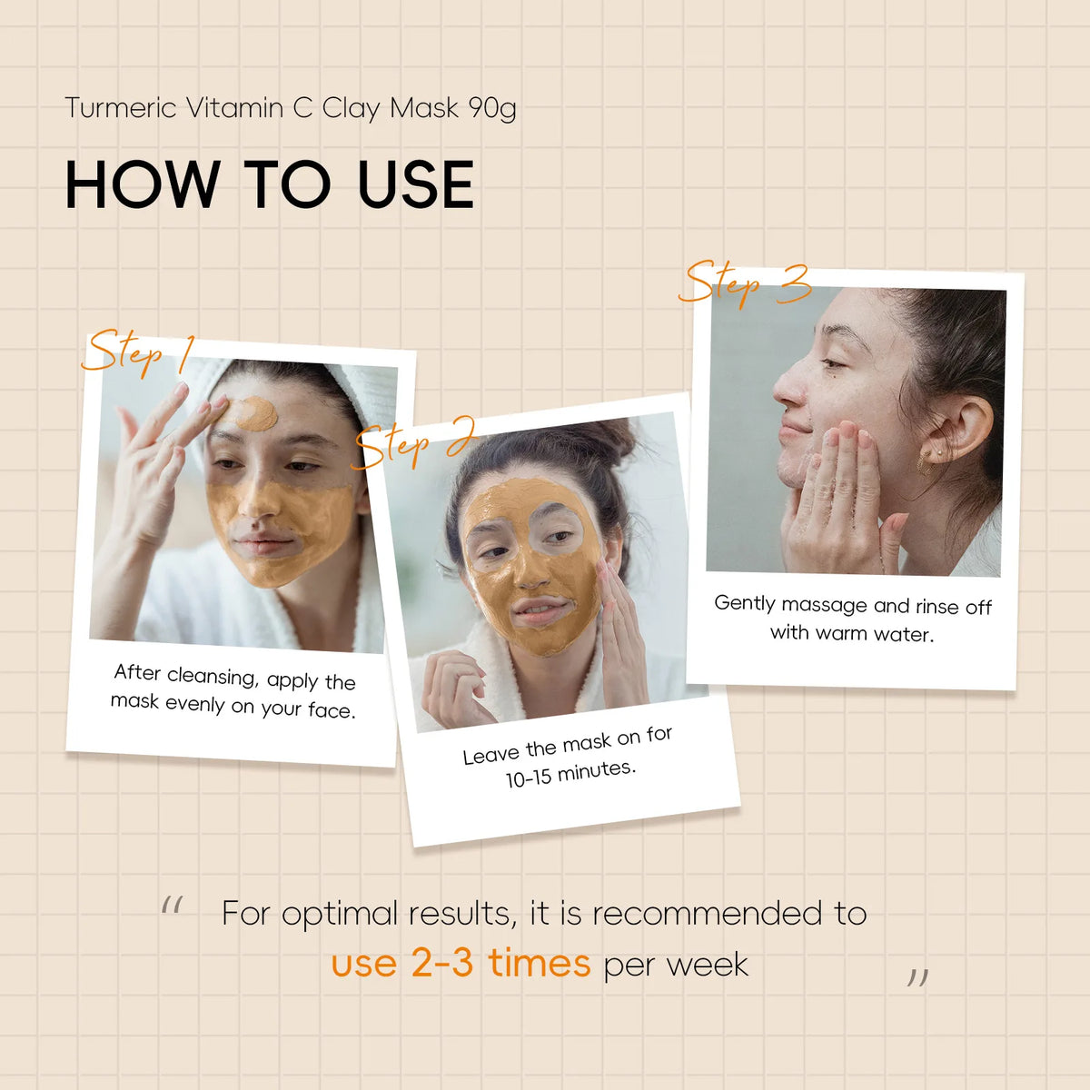 Masque Purifiant au Curcuma & Vitamine C