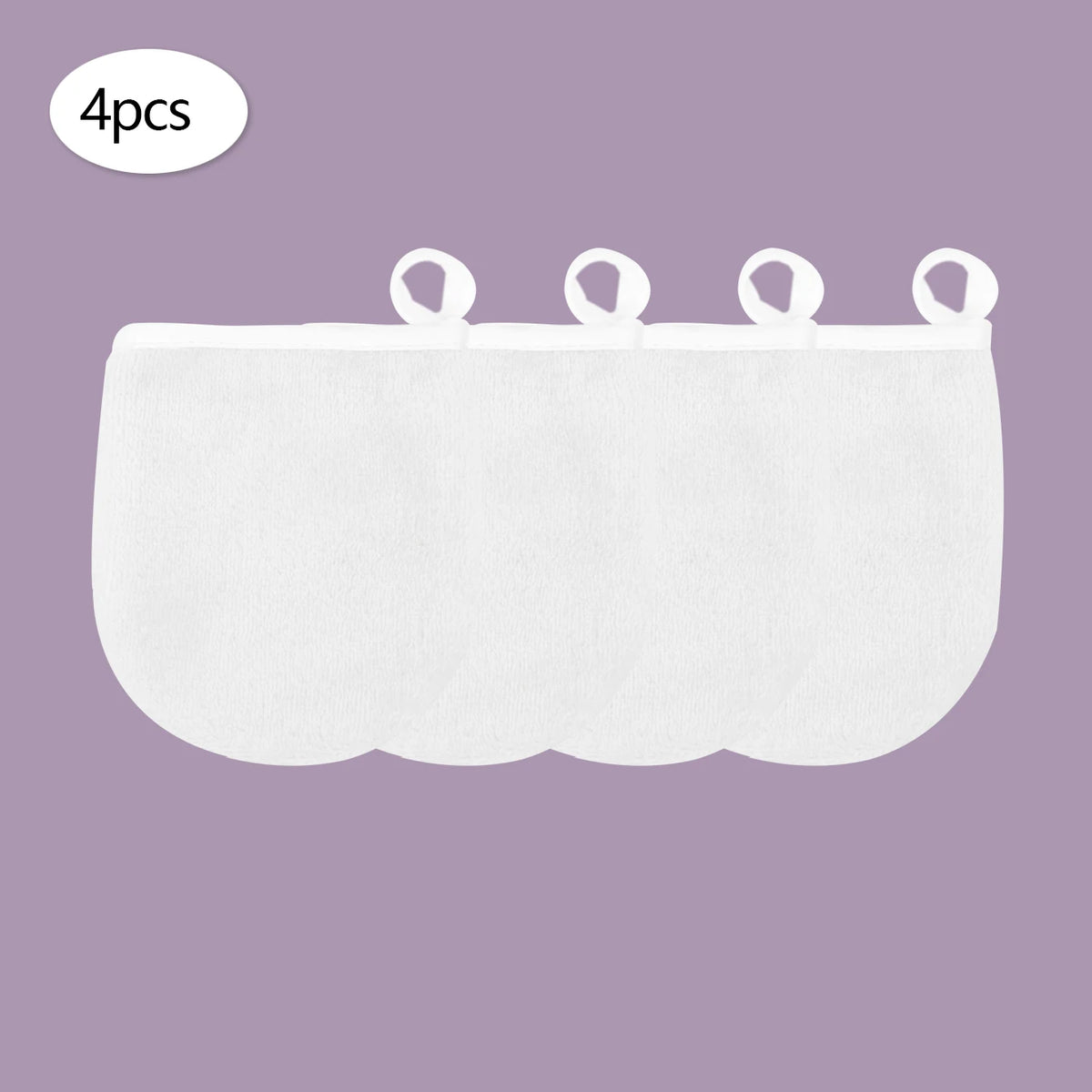 Gants & Carrés Démaquillants Réutilisables – Lot de 2, 4 ou 6 – Tous Types de Peau