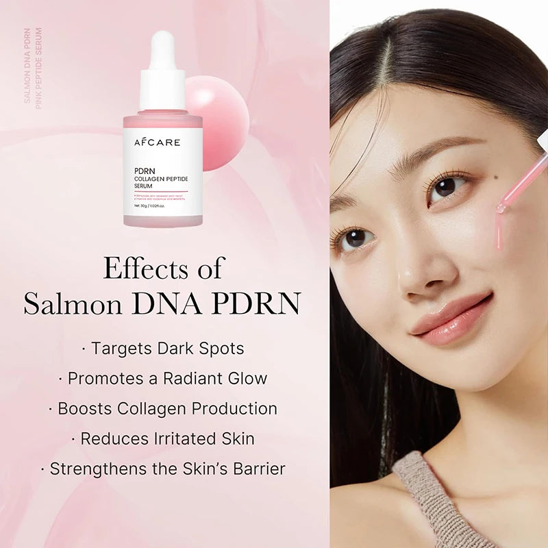 Sérum Anti-Acné Peptides & PDRN Collagène – Pores Affinés, Éclat & Teint Unifié