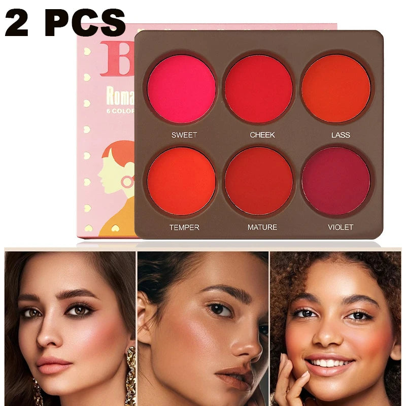 Palette Blush Matte 6 Teintes Waterproof | Romantic Flower | Certifiée CPNP