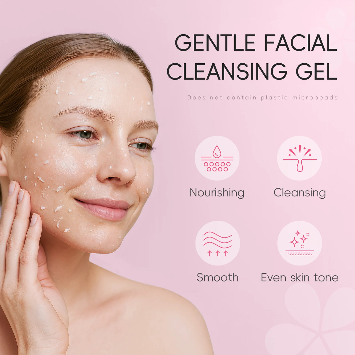 Gel Nettoyant Sakura LAIKOU Japan 60g – Nettoyage en Profondeur, Hydratant & Lissant