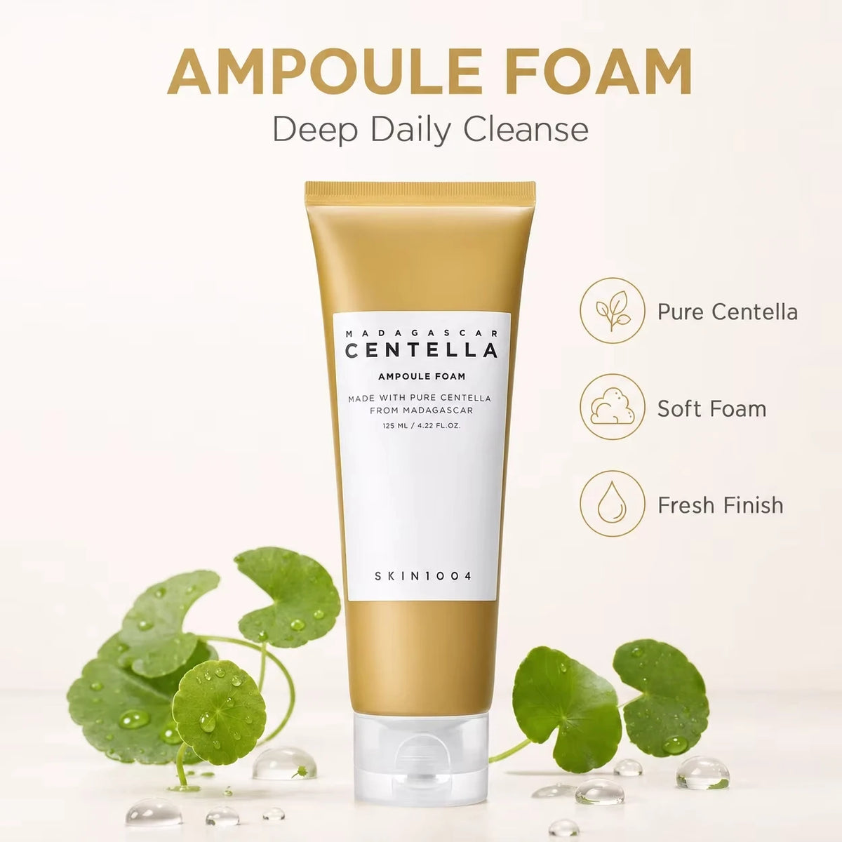 Mousse Nettoyante Centella Korean Poremizing – Gel Clarifiant & Hydratant | SKIN1004 | 125ml